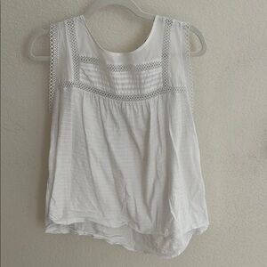White Sleeveless Top